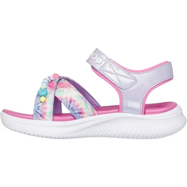 Skechers JUMPSTERS SANDAL - TIE DYE BFFS Dievčenské sandále, ružová, veľkosť