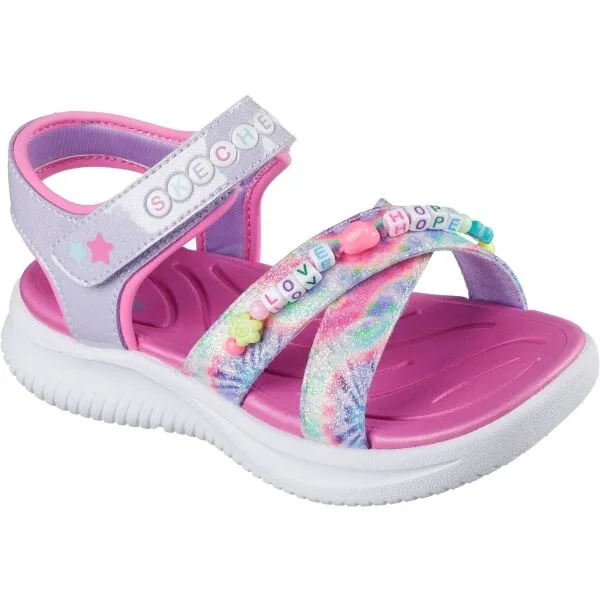 Skechers JUMPSTERS SANDAL - TIE DYE BFFS Dievčenské sandále, ružová, veľkosť