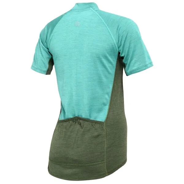 Devold STANDAL MERINO TEE ZIP NECK Dámske cyklistické tričko, tyrkysová, veľkosť