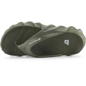 ALPINE PRO LORCEN Pánske žabky, khaki, veľkosť
