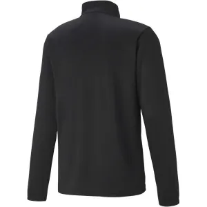 Puma TEAMRISE 1 4 ZIP TOP Pánska mikina so zipsom, čierna, veľkosť