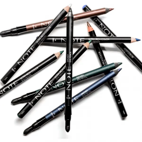 Note Cosmetique Smokey Eye Pencil vodeodolná ceruzka na oči 01 Black 1,2 g