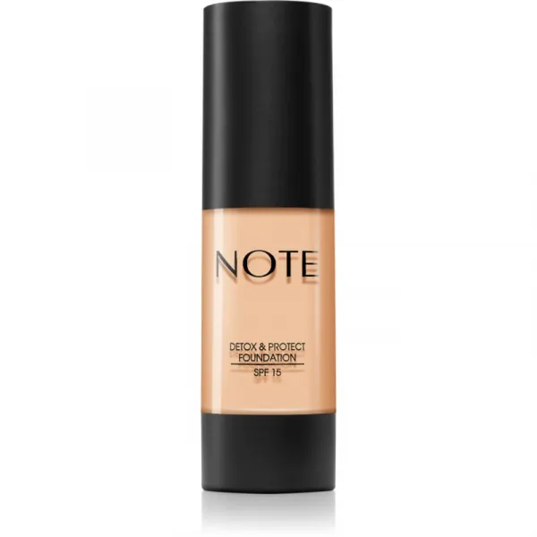 Note Cosmetique Detox & Protect tekutý mejkap s matným finišom SPF 15 odtieň 01 Beige 30 ml