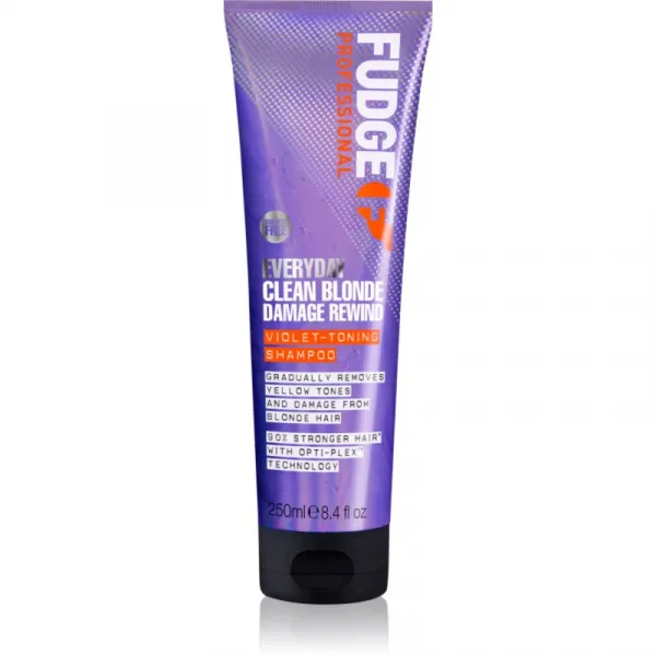 Fudge Everyday Clean Blonde Damage Rewind Shampoo jemný šampón na každodenné použitie pre blond a melírované vlasy 250 ml