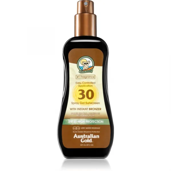 Australian Gold Spray Gel Sunscreen With Instant Bronzer tónujúci ochranný gel SPF 30 237 ml