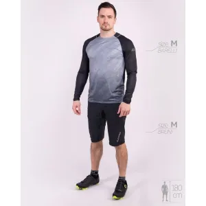 Klimatex BARELLI Pánske MTB tričko s dlhým rukávom, čierna, veľkosť XXL