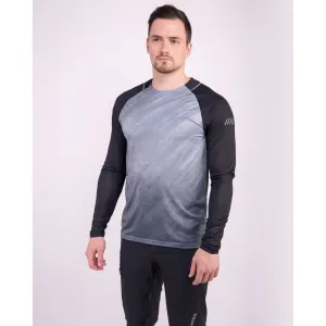 Klimatex BARELLI Pánske MTB tričko s dlhým rukávom, čierna, veľkosť XXL