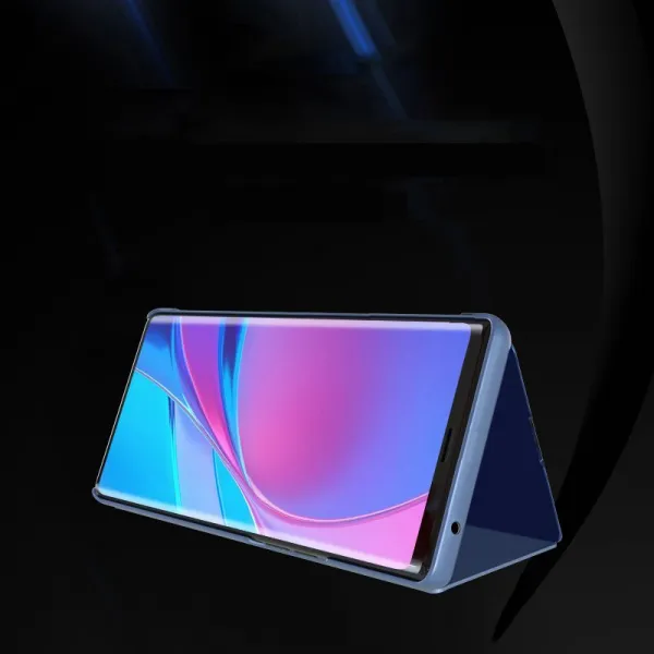 MG Clear View knižkové puzdro na Samsung Galaxy A03s, ružové