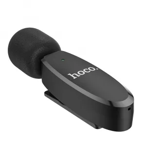 Hoco L15 Lavalier mikrofón Lightning, čierny