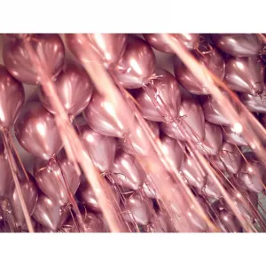 Balónik latexový lesklý Glossy ružové zlato 30cm 50ks