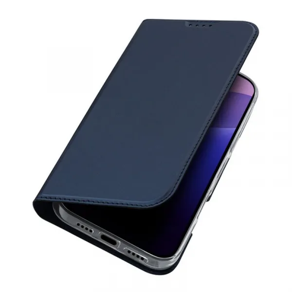 Dux Ducis Skin Pro knižkové puzdro na iPhone 16 Pro, modré
