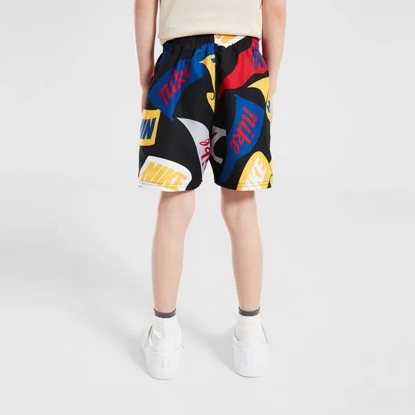 Nike NIKE TOSSED FLAGS Chlapčenské plavky, čierna, veľkosť