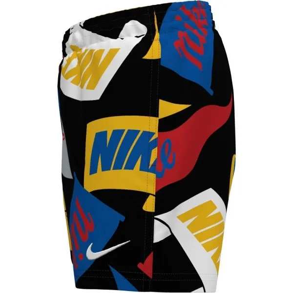 Nike NIKE TOSSED FLAGS Chlapčenské plavky, čierna, veľkosť