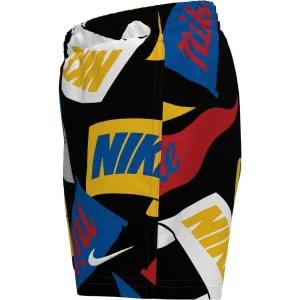 Nike NIKE TOSSED FLAGS Chlapčenské plavky, čierna, veľkosť