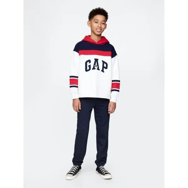 GAP V-FRCH HERITAGE LOGO Chlapčenské tepláky, tmavo modrá, veľkosť