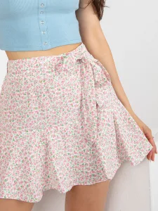 Skirt-NM-SD-AB031.56P-White-Pink