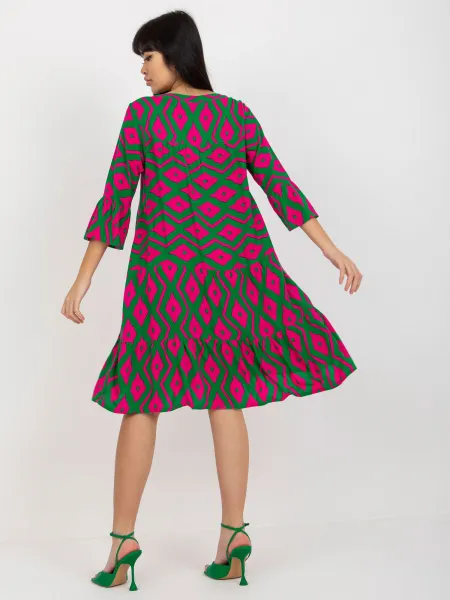 Dress-D73771M30214G-green