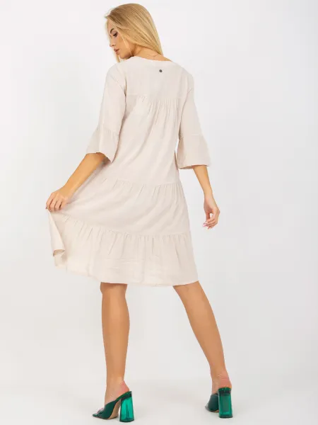 Dress-D73761M30214A1EN-light beige