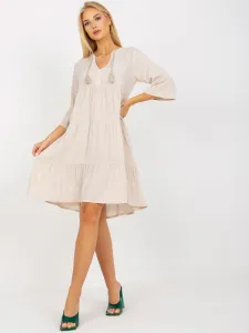 Dress-D73761M30214A1EN-light beige