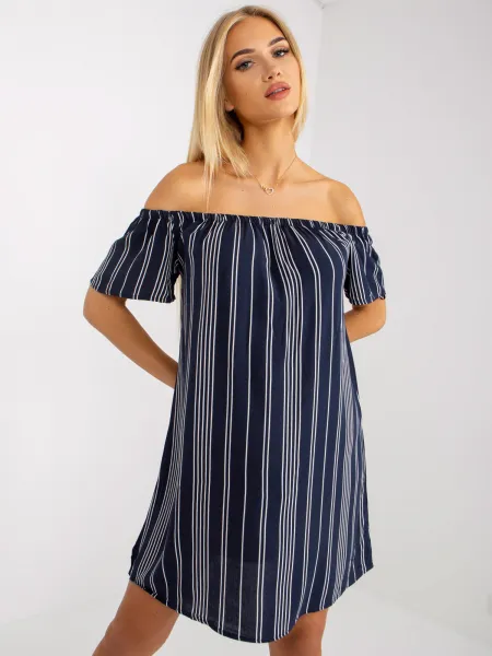 Dress-D73771M30145I-navy blue