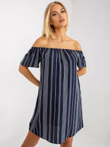Dress-D73771M30145I-navy blue