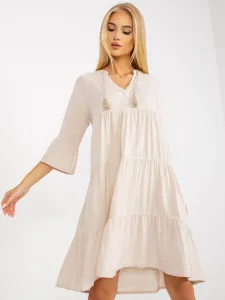 Dress-D73761M30214A1EN-light beige