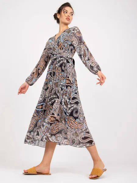 Dress-DHJ-SK-11389-2.52P-black-beige