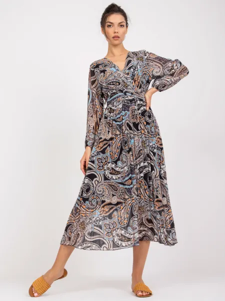 Dress-DHJ-SK-11389-2.52P-black-beige