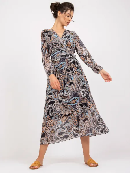 Dress-DHJ-SK-11389-2.52P-black-beige