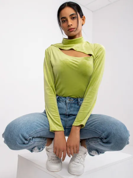 Blouse-DHJ-BZ-6561.09P-lime green