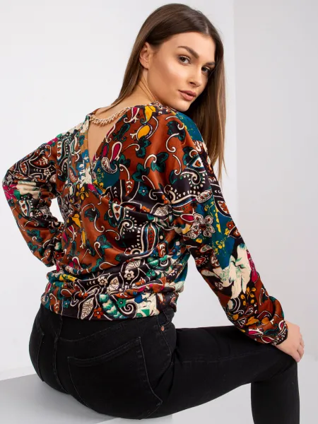 Blouse-DHJ-BZ-6550-3.14P-brown