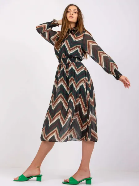 Dress-DHJ-SK-15177.06P-dark green