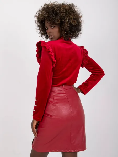 Blouse-DHJ-BZ-6533A.44P-burgundy
