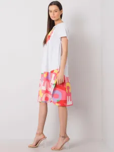 Dress-DHJ-SK-13119.26P-White-Pink