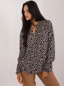 Blouse-D73771M11186B-black-beige