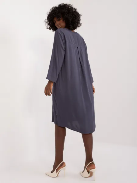 Dress-D73761M30430A-navy blue