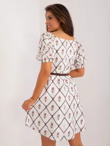 Dress-LK-SK-509406.31-white-brown