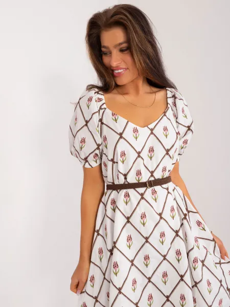 Dress-LK-SK-509406.31-white-brown