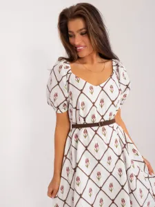 Dress-LK-SK-509406.31-white-brown