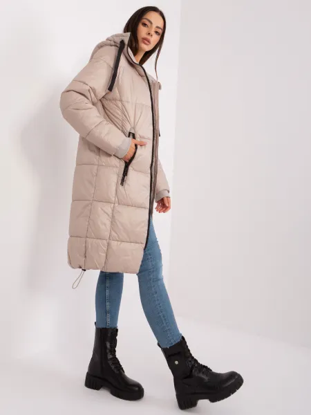 Coat-D50048X44518B3-beige