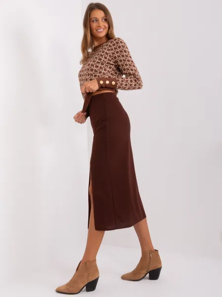 Skirt-LK-SD-509445.72P-dark brown