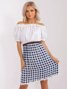 Dress-LK-SK-506358.21P-white-navy blue