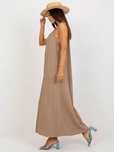 Dress-TW-SK-BE-203D.38P-dark beige