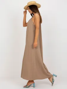 Dress-TW-SK-BE-203D.38P-dark beige
