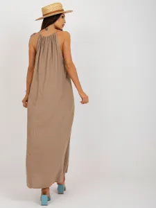 Dress-TW-SK-BE-203D.38P-dark beige