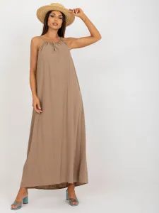 Dress-TW-SK-BE-203D.38P-dark beige