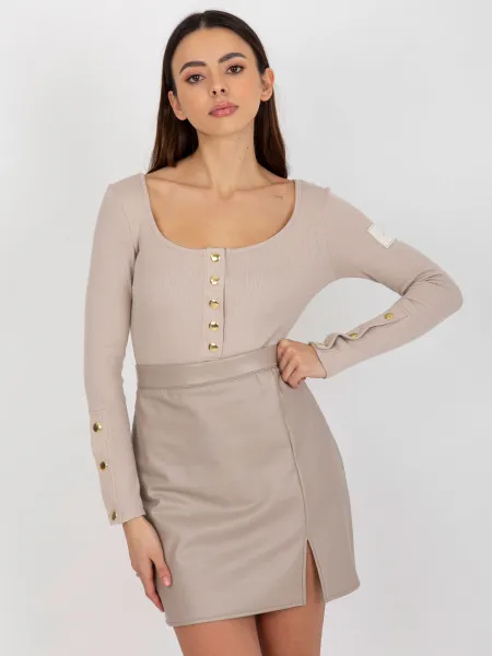 Blouse-TW-BZ-OB-048.08-dark beige