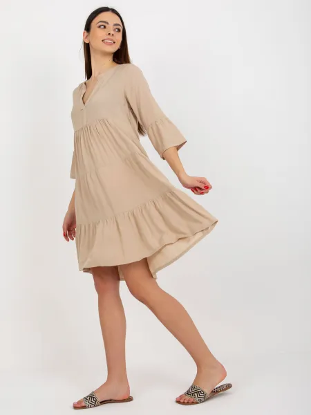 Dress-D73761M30214C-beige