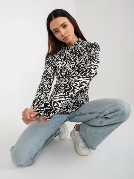 Blouse-LK-BZ-509197-1.51P-white-black