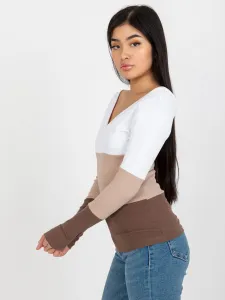 Blouse-RV-BZ-8429.18P-white-brown